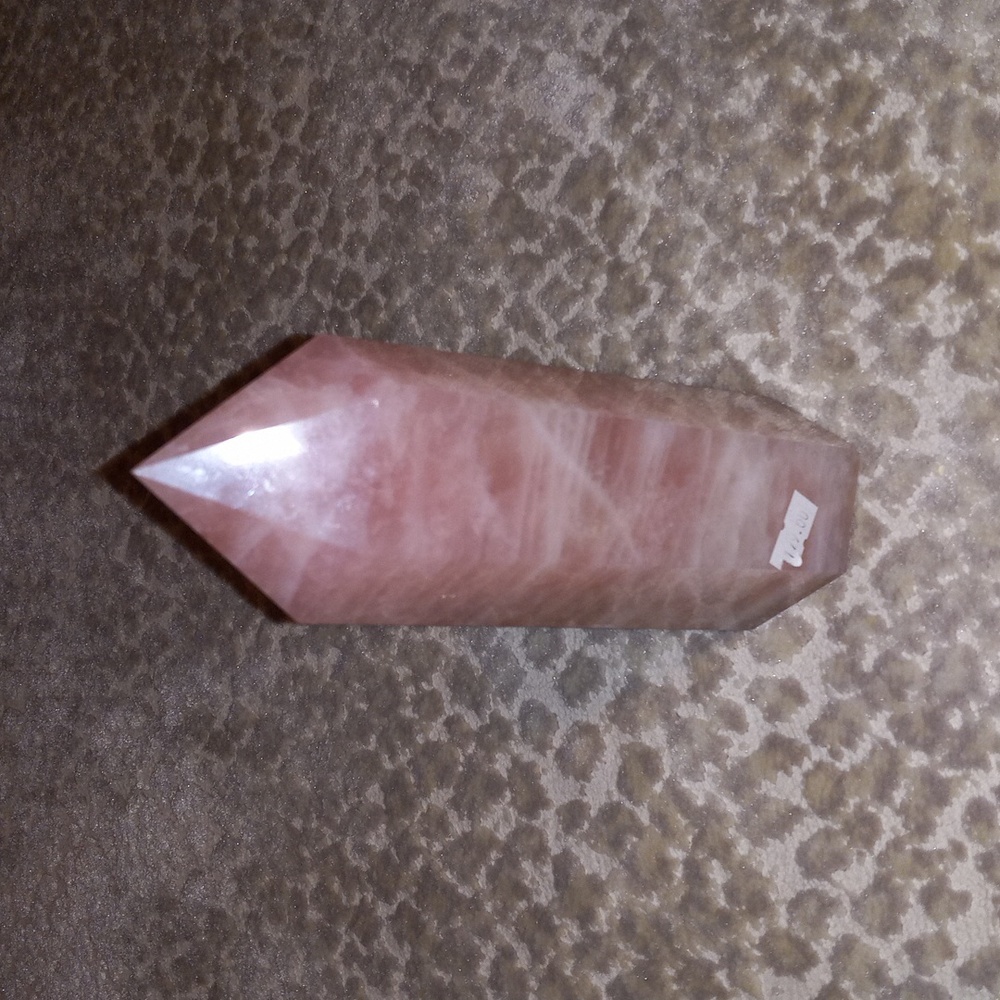 Bohemian Genuine Rose Quartz Crystal Tower set of 2🔮 - Picture 4 of 8